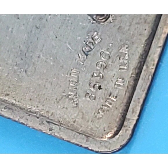 Jimmy Stewart Museum Tack Lapel Pin Souvenir Square Yellow Union Made USA - Picture 8 of 9